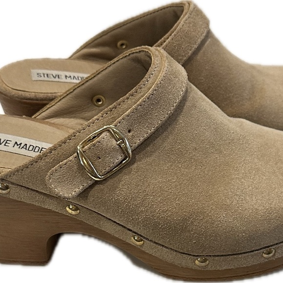 Steve Madden size 9 leather clogs - Picture 2 of 4